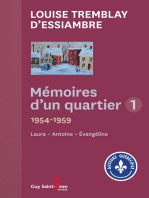 Mémoires d'un quartier 1: 1954-1959