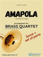 Amapola - Brass Quartet score & parts: rumba/tango