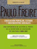 Paulo Freire: educación popular, Estado y movimientos sociales: Una experiencia de gestión al frente de la Secretaría de Educación de San Pablo