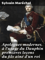 Apologues modernes, à l'usage du Dauphin premières leçons du fils ainé d'un roi