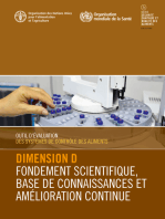 Outil d'évaluation des systèmes de contrôle des aliments: Dimension D – Fondement scientifique, base de connaissances et amélioration continue