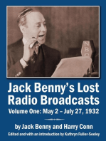 Jack Benny’s Lost Radio Broadcasts Volume One: May 2 – July 27, 1932