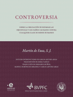 Controversia: Sobre la obligación de reparar las injusticias y los daños causados contra cualquier clase de bienes humanos de Martín de Eusa, S. J.