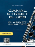 Canal Street Blues - Clarinet Quartet score & parts