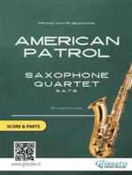 American Patrol - Saxophone Quartet score & parts: Op.92