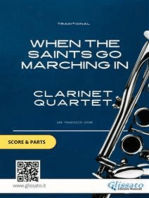 When The Saints Go Marching In - Clarinet Quartet score & parts