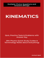 Kinematics Multiple Choice Questions and Answers (MCQs): Quiz, Practice Tests & Problems with Answer Key (9th Physics Quick Study Guides & Terminology Notes to Review)