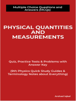 Physical Quantities and Measurements Multiple Choice Questions and Answers (MCQs): Quiz, Practice Tests & Problems with Answer Key (9th Physics Quick Study Guides & Terminology Notes to Review)