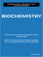 Biochemistry Multiple Choice Questions and Answers (MCQs): Quiz, Practice Tests & Problems with Answer Key (10th Chemistry Quick Study Guides & Terminology Notes to Review)