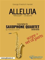 Alleluia - Saxophone Quartet score & parts: "Messiah" - Oratorio