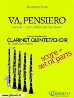 Va, pensiero - Clarinet Quintet score & parts: Nabucco - Chorus of the Hebrew Slaves 