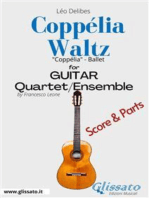Coppélia Waltz - Guitar Quartet score & parts: "Coppélia" ballet
