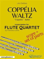 Coppélia Waltz - Flute Quartet score & parts: "Coppélia" ballet