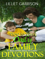 How to Have Daily Family Devotions: 91 Bible Verses About the Family