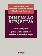 Dimensão subjetiva: uma proposta para uma leitura crítica em psicologia