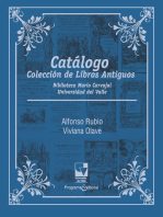 Catálogo Colección de Libros Antiguos