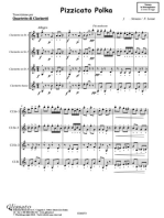 Pizzicato Polka - Clarinet Quartet score & parts