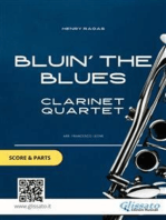 Bluin' The Blues - Clarinet Quartet (score & parts): early intermediate level