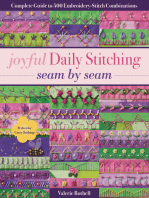 Joyful Daily Stitching Seam by Sea: Complete Guide to 500 Embroidery-Stitch Combinations, Perfect for Crazy Quilting