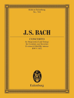 Concerto D minor: for Harpsichord and Strings, BWV 1052