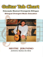 Guitar Tab Chart Educação Musical Divergente Bilíngue