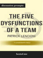 The Five Dysfunctions of a Team