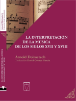 La interpretación de la música de los siglos XVII y XVIII