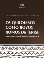 Os Quilombos como novos nomos da terra: da forma-valor à forma-comunitária
