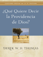 ¿Qué quiere decir la providencia de Dios?