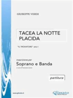 Tacea la notte placida - Soprano e Banda (partitura)