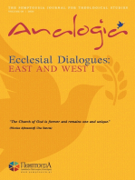 Analogia: The Pemptousia Journal for Theological Studies Vol 9 (Ecclesial Dialogue: East and West I)