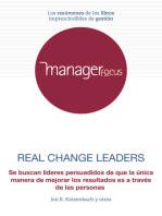 Resumen de Real Change Leaders de Jon R. Katzenbach