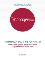 Resumen de Lessons on Leadership de Jack Stahl