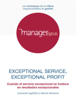 Resumen de Exceptional Service, Exceptional Profit de Leonardo Inghilleri y Micah Solomon