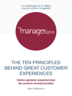 Resumen de The Ten Principles Behind Great Customer Experiences de Matt Watkinson