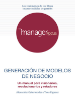 Resumen de Generación de modelos de negocio de Alexander Osterwalder e Yves Pigneur