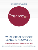 Resumen de What Great Service Leaders Know & Do de W. Earl Sasser, Jr., Leonard A. Schlesinger y James L. Heskett