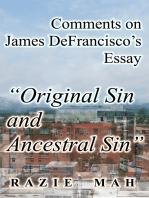 Comments on James DeFrancisco’s Essay "Original Sin and Ancestral Sin"