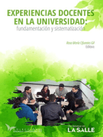 Experiencias docentes en la universidad: Fundamentación y sistematización