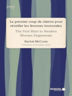 Le PREMIER COUP DE CLAIRON POUR RÉVEILLER LES FEMMES IMMORALES: The First Blast to Awaken Women Degenerate