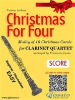 Clarinet Quartet Score "Christmas for four" Medley