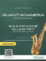Saxophone Quartet: Guantanamera (score & parts): Girl from Guantanamo