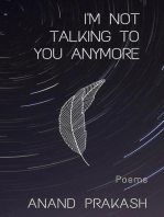 I'm Not Talking To You Anymore: Poems: Poetry Books