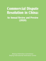 Commercial Dispute Resolution in China: An Annual Review and Preview 2020