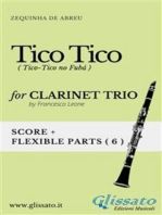 Tico Tico - Flexible Clarinet Trio score & parts: Tico-Tico no fubá