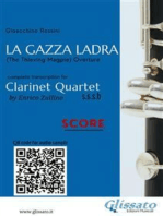 Clarinet Quartet Score "La Gazza Ladra": The Thieving Magpie - overture