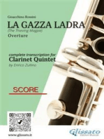 Clarinet Quintet Score "La gazza ladra" overture
