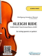 String quartet or quintet "Sleigh Ride" (score and parts): "Schlittenfahrt" from German Dances, K.605