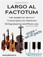 Largo al factotum - Voice, Strings and Piano opt. (score & parts): Il Barbiere di Siviglia