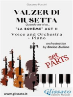 Valzer di Musetta - Voice, Orchestra and Piano (Parts): Quando men vo...  "La bohème" act II